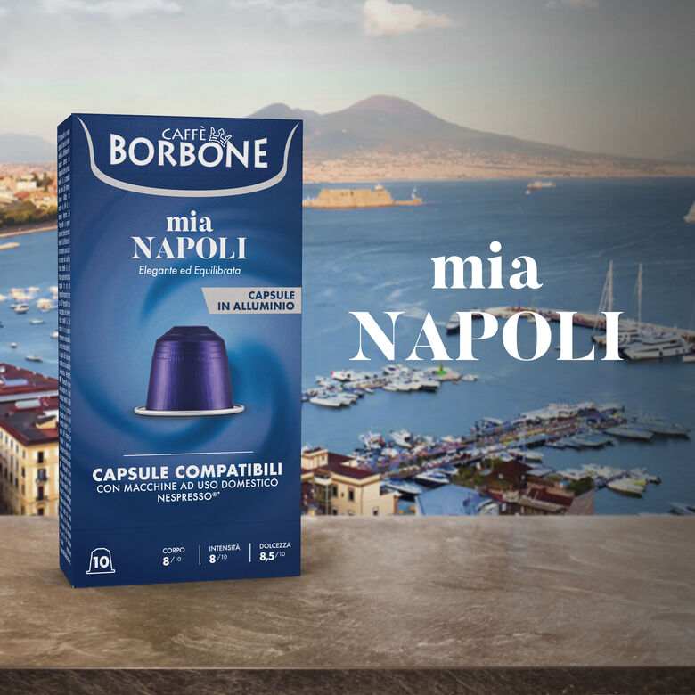 Mia Napoli Borbone in alluminio - Caffè Savona 100% Arabica